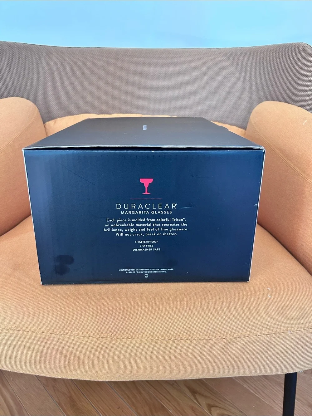 NWT Williams Sonoma Duraclear Colored Margarita Glasses